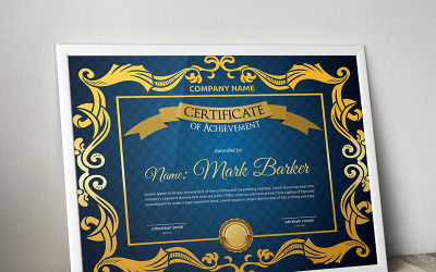 Vintage certifikatmall