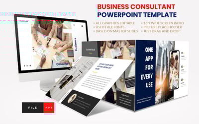Business - Consultant Finance PowerPoint-Vorlage