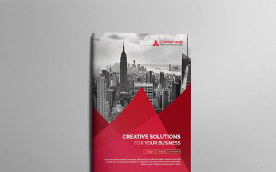 Curvy Modern Bifold Brochure - Corporate Identity Template