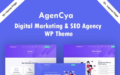 Agencya - WordPress motiv pro digitální marketing a SEO agenturu