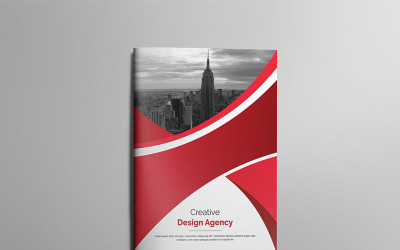 Curvy Bifold Brochure Certificate Template