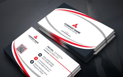Curvy Business Card - шаблон фирменного стиля