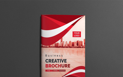 Curvy Bifold Brochure - Mall för företagsidentitet