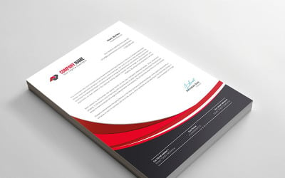 Curvy Letterhead - Corporate Identity Template