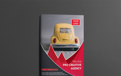 Curvy Modern Bifold Brochure - Corporate Identity Template
