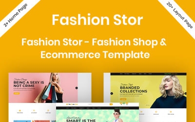 Fashion Stor - Plantilla para sitio web de tienda de moda y comercio electrónico