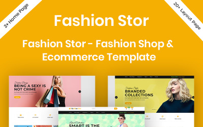 Fashion Stor - Šablona webových stránek Fashion Shop a elektronického obchodu