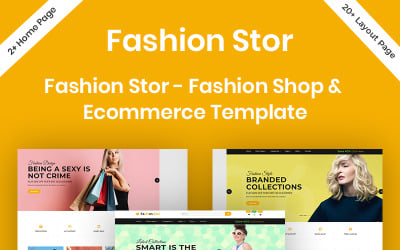 Loja de moda - modelo de site de loja de moda e comércio eletrônico