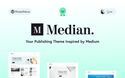 Medián - A Medium Design WordPress-témájú ihlette blog