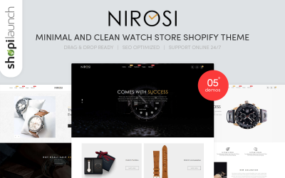 Nirosi - Tema Shopify per negozio di orologi minimal e pulito