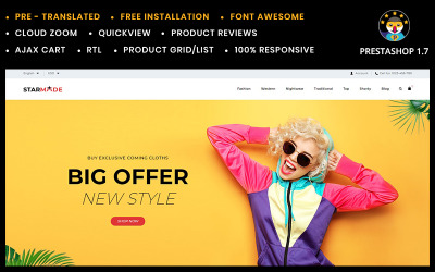 Responsive Starmode Accessories Store Prestashop #96292
