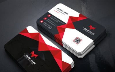 Triangular Business Card - Corporate Identity Template