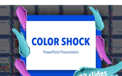 Color Shock PowerPoint template