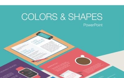 Colors &amp; Shapes PowerPoint template