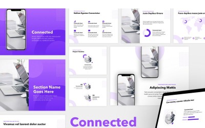 Connected PowerPoint template