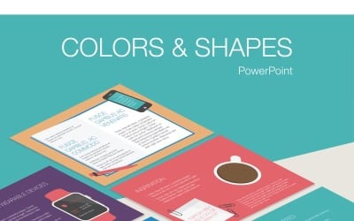 Цвета и фигуры Шаблон PowerPoint