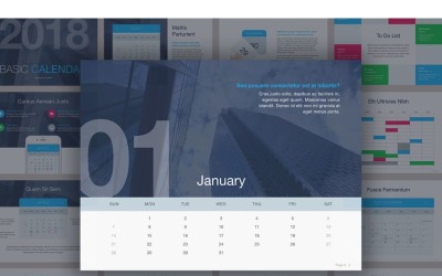 Kalender PowerPoint-sjabloon