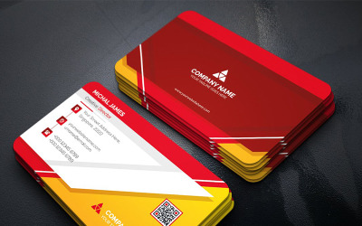 Modern Geometric Business Card - Corporate Identity Template