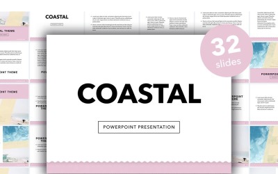 Plantilla de PowerPoint costera