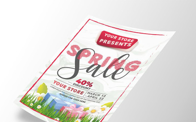 Spring Sale Flyer - mall för företagsidentitet