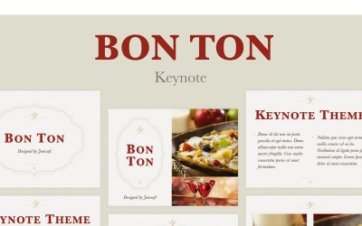 Bon Ton - Keynote şablonu
