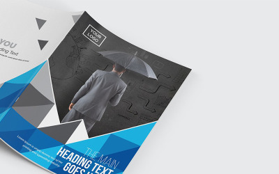Brožura s geometrickým rozložením - šablona Corporate Identity