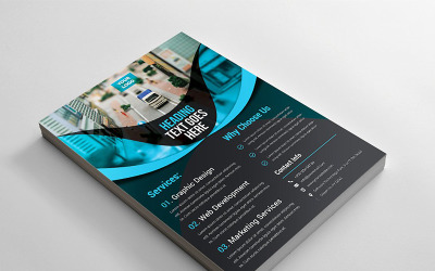 Curvy Flyer - Corporate Identity Template