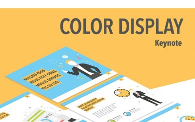 Display a colori - Modello di nota chiave