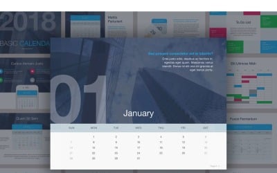 Kalender - Keynote-sjabloon
