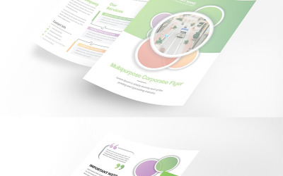 Modern Both Side Flyer - Corporate Identity Template