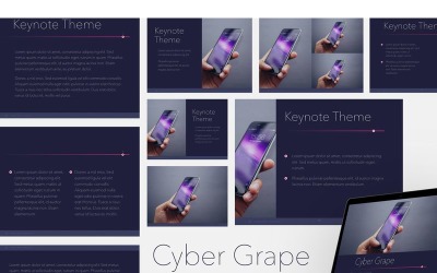 Cyber Grape - шаблон Keynote