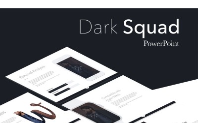 Modello PowerPoint di Dark Squad