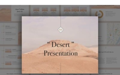 Woestijn Sjablonen PowerPoint presentatie