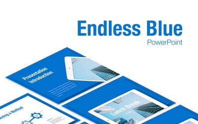 Endless Blue PowerPoint template