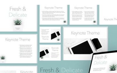 Fresh &amp; Delicate - Keynote template