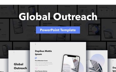 Global Outreach PowerPoint sablon