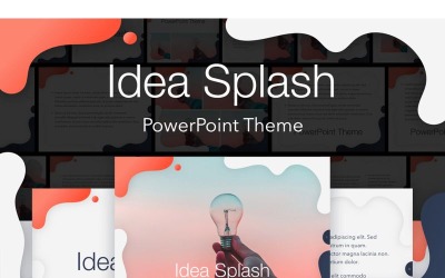 Idea Splash PowerPoint sablon