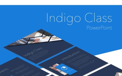 Indigo Class PowerPoint template