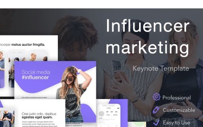 Influencer Marketing - šablona Keynote