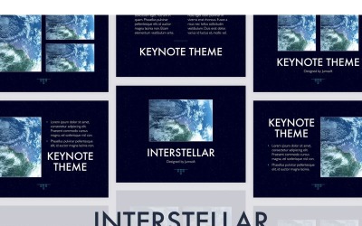 Interstellar - шаблон Keynote