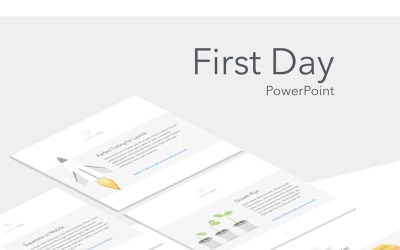 PowerPoint-Vorlage für den ersten Tag