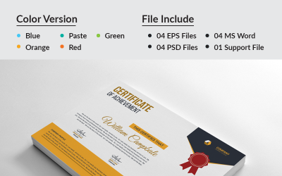 Prémium JM Company Certificate Template 96520