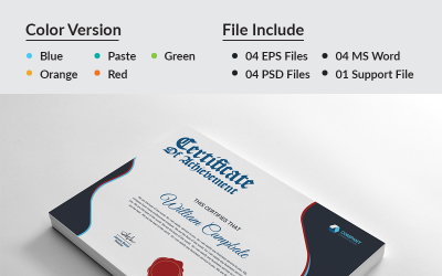 Prémium Zaman Achievement Certificate Template 96525