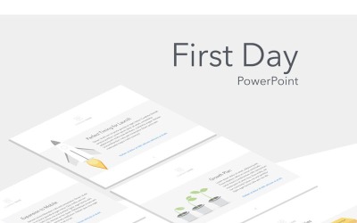 Шаблон PowerPoint &amp;quot;Первый день&amp;quot;
