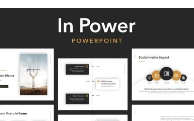 В шаблоне Power PowerPoint