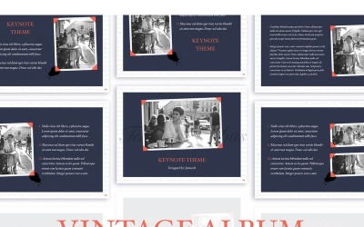 Album vintage - modello di Keynote