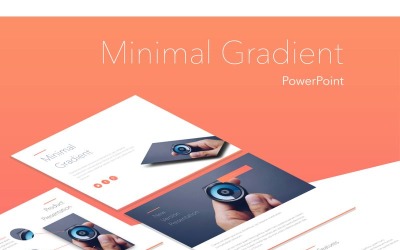 Minimális színátmenetes PowerPoint sablon