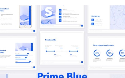 Modello PowerPoint Prime Blue