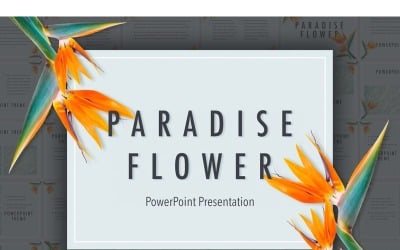 Paradise Flower PowerPoint template