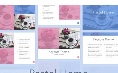 Pasztell Home - Keynote sablon